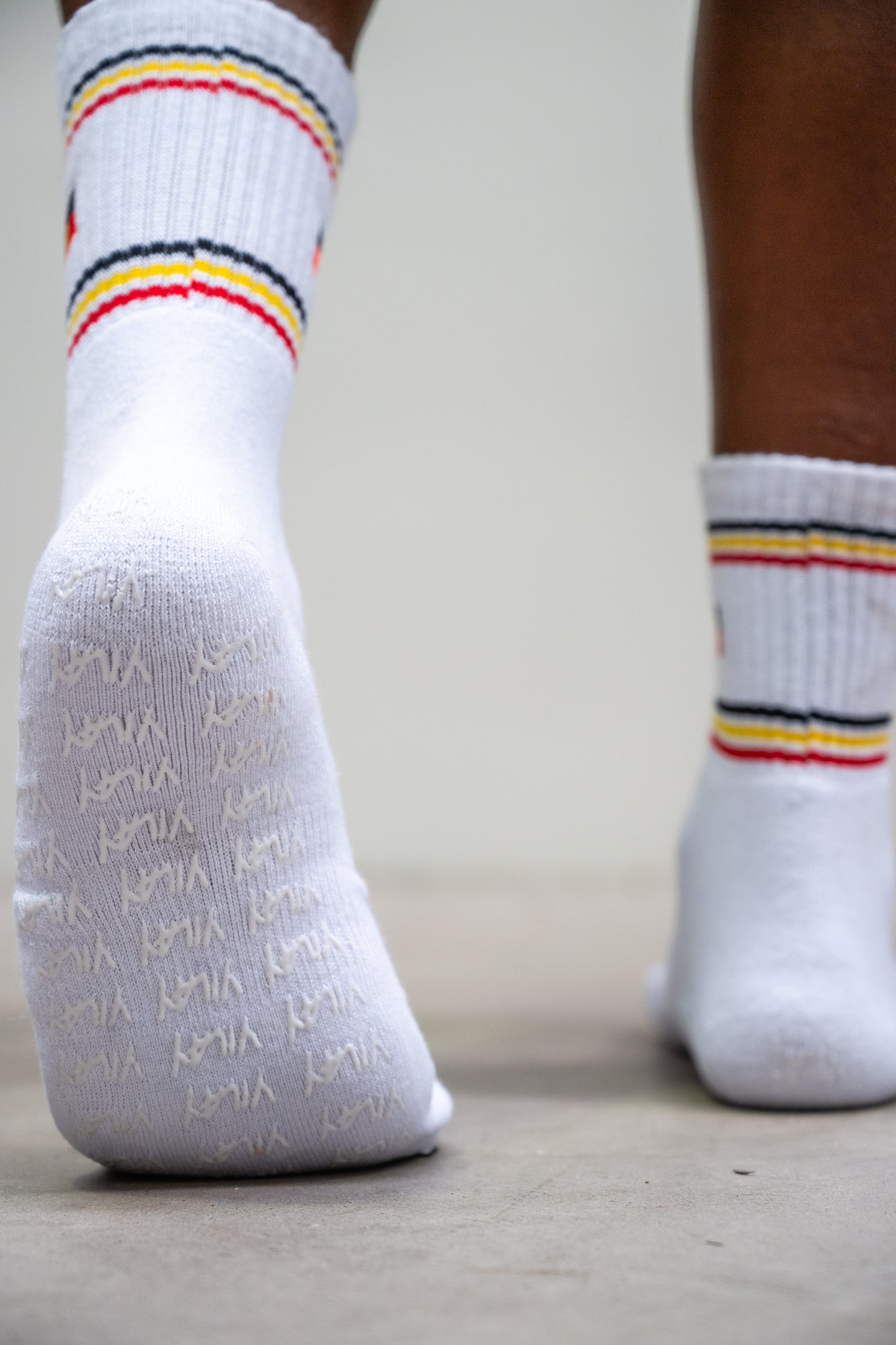 Aboriginal - Grip Socks White Unisex