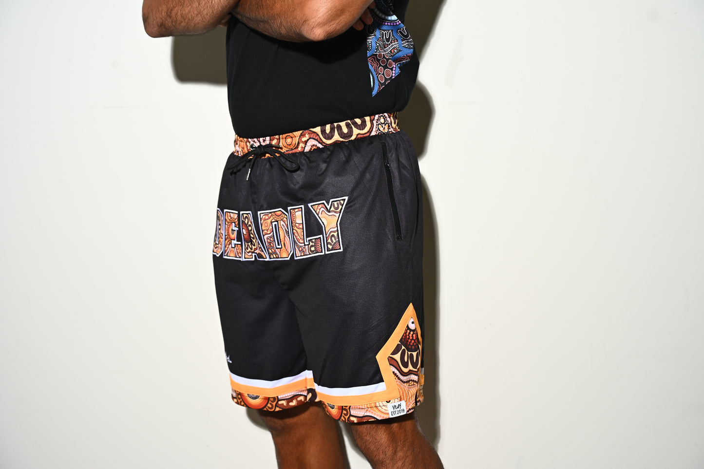 Intergenerational learning & sharing on Country Basketball Shorts