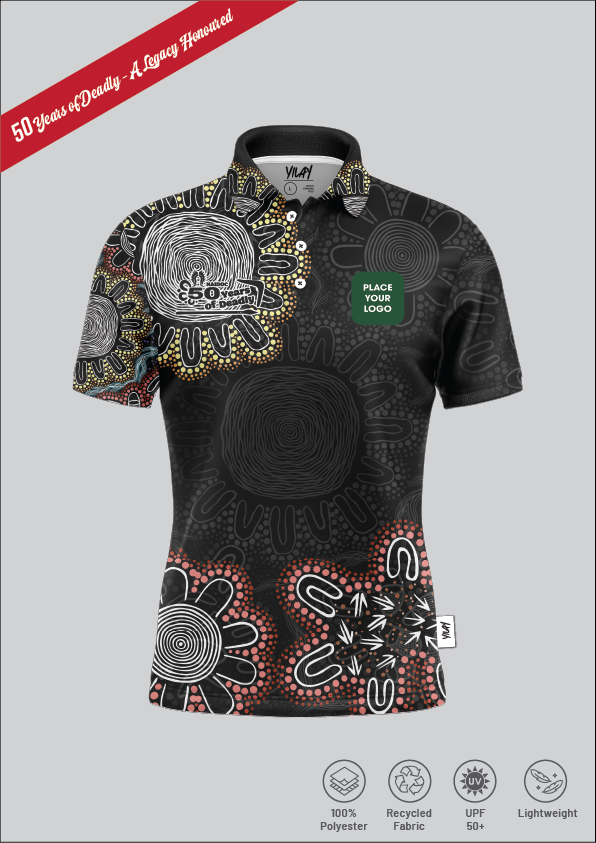 Honouring 50 Years of Deadly - Black Corp Elite Polo