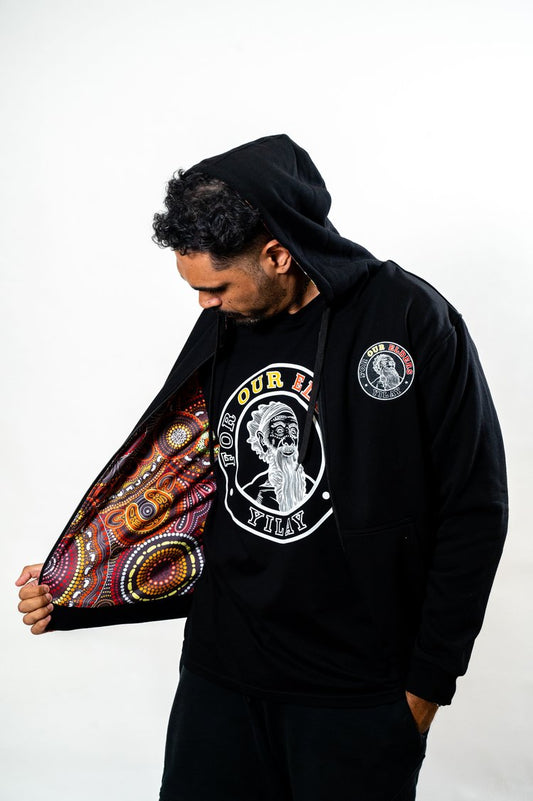 Anwernekenhe Akngerrepate Mapeke (Eastern Arrernte) - Cotton/Poly Hoodie - Men and Womens