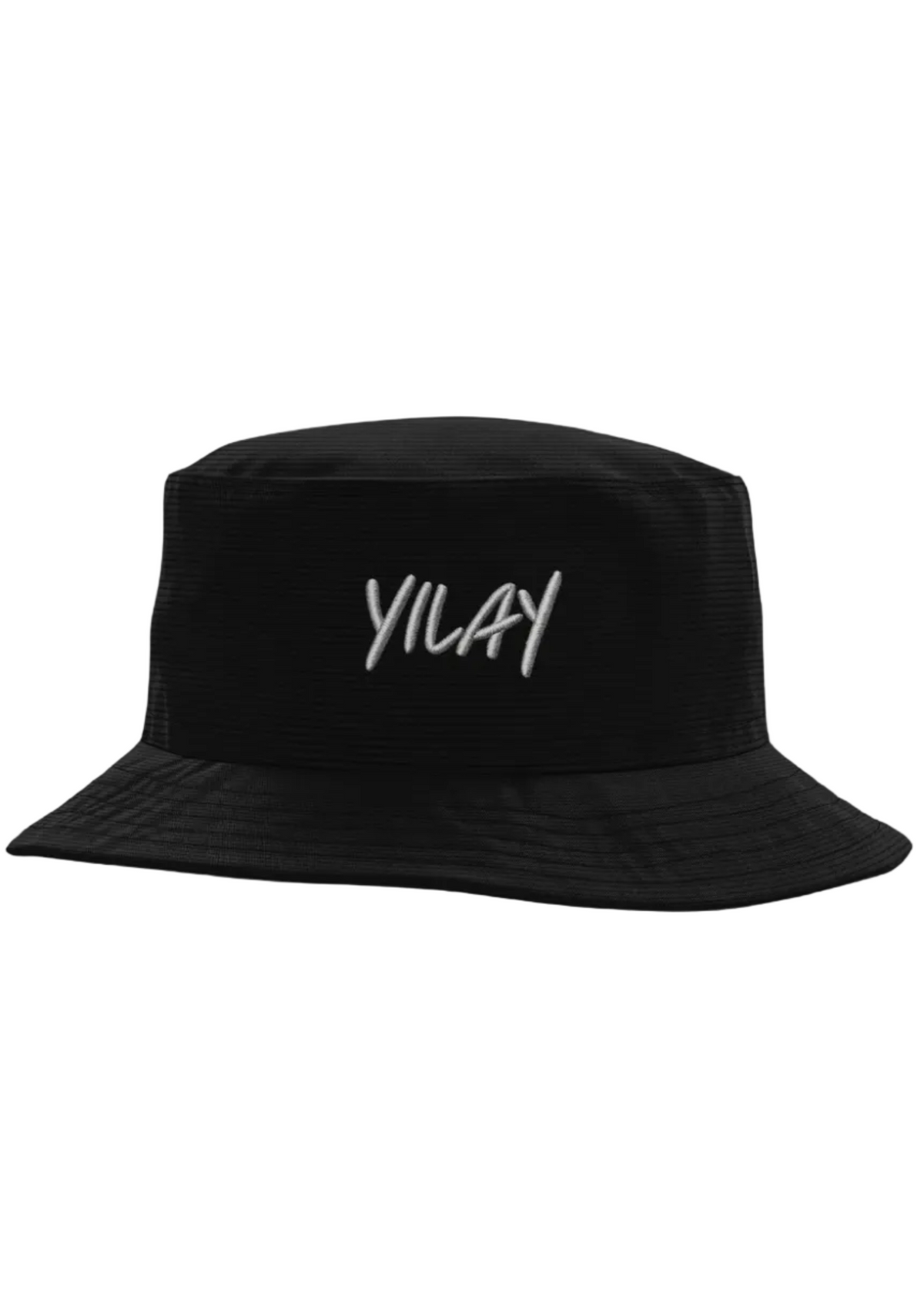 Flag Corduroy Bucket Hat - Black