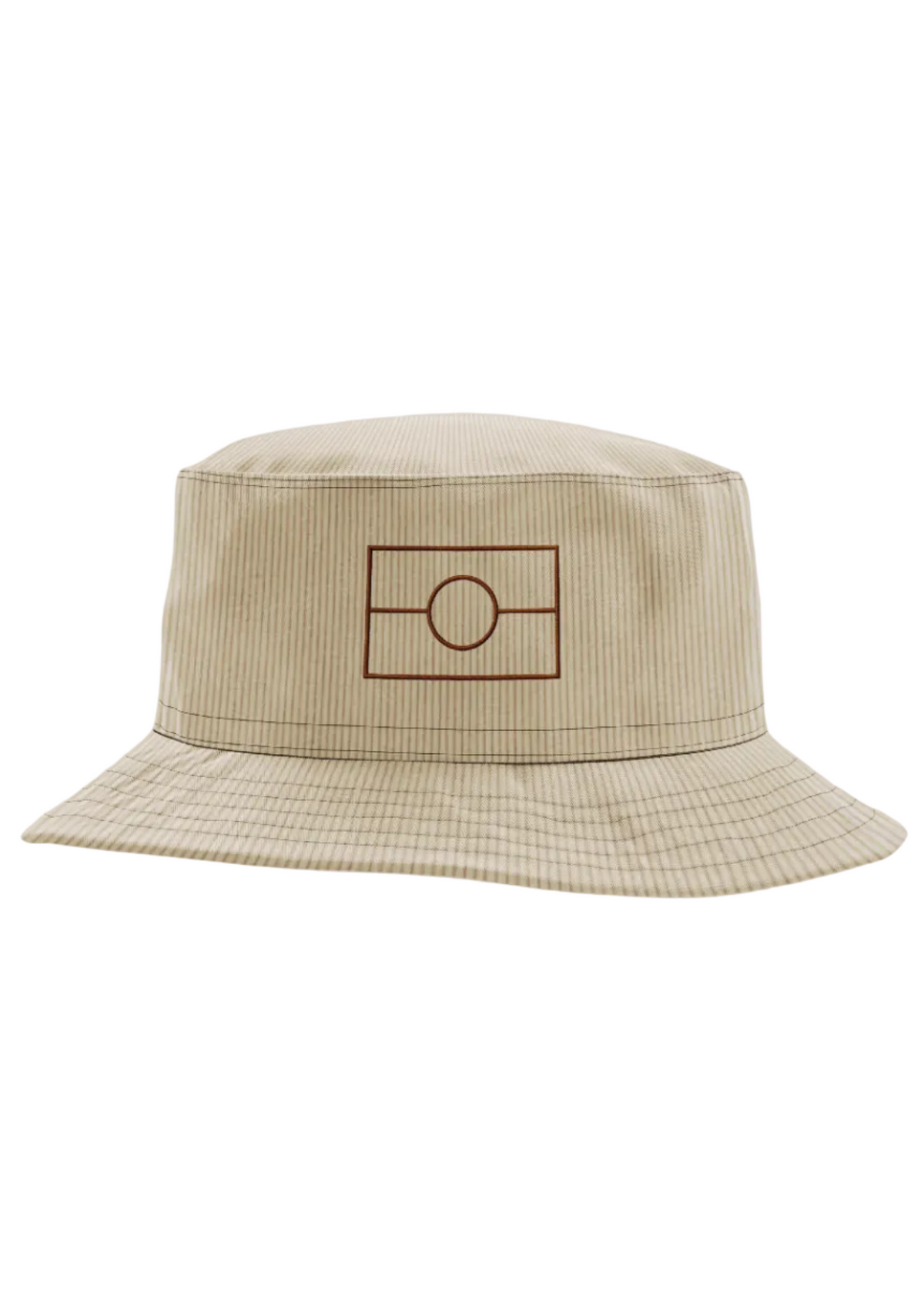 Flag Corduroy Bucket Hat - Beige