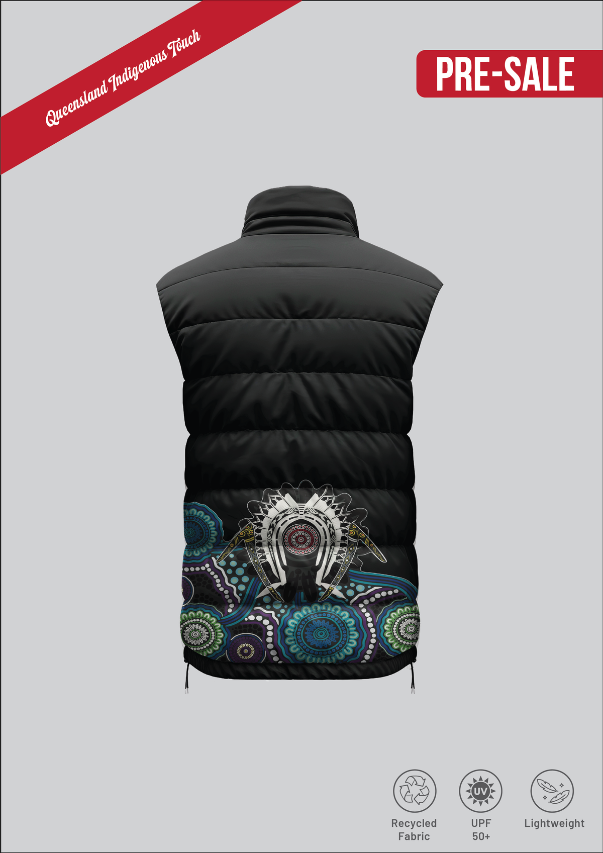 Queensland Indigenous Touch | Puffer Vest