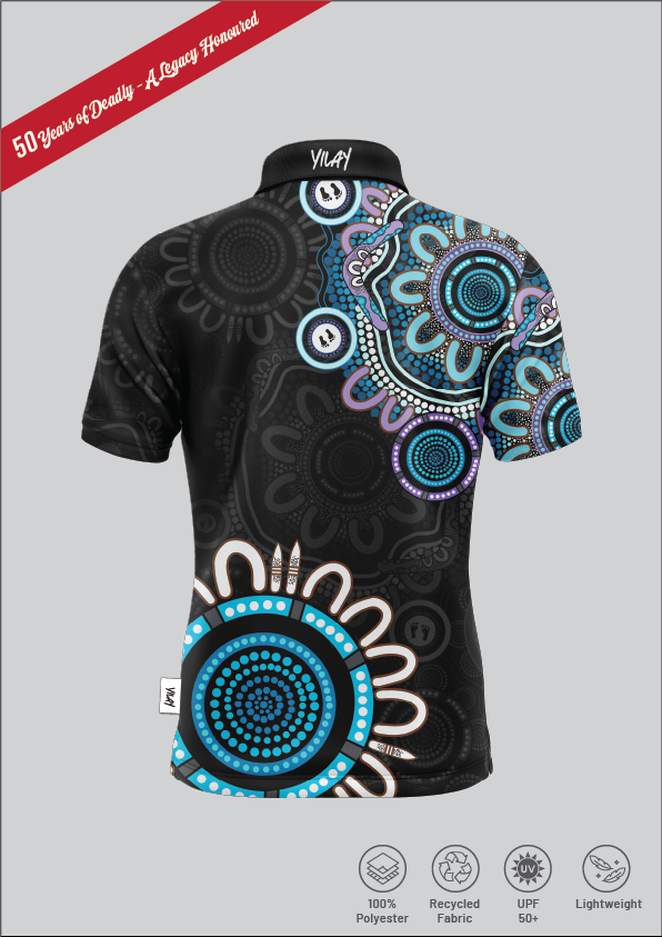 Standing Tall 50 Years - Black Corp Elite Polo