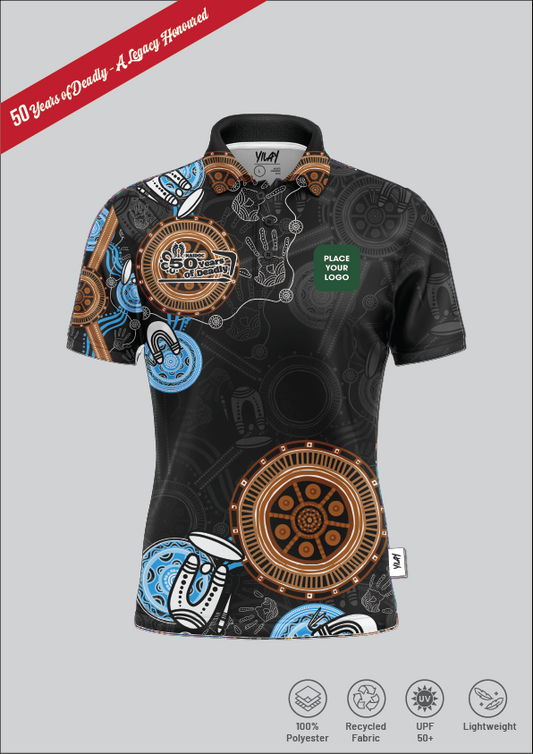 50 Years of Deadly - Black Corp Elite  Polo