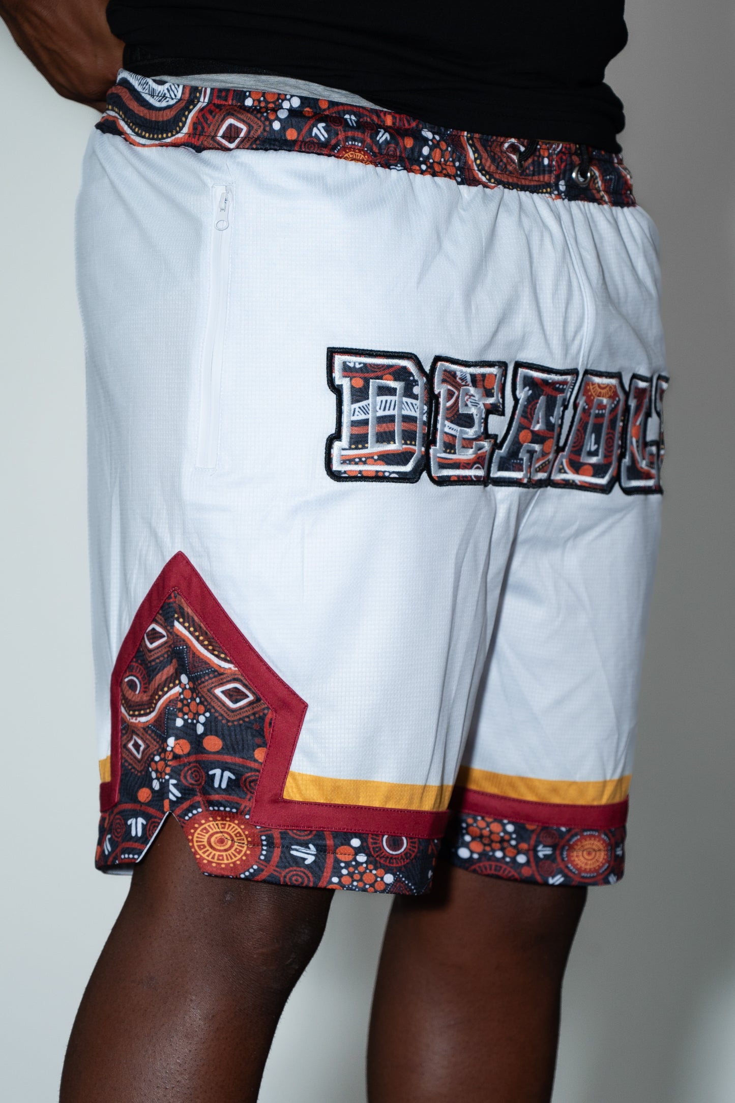 Male - White Basketball Shorts - Unisex