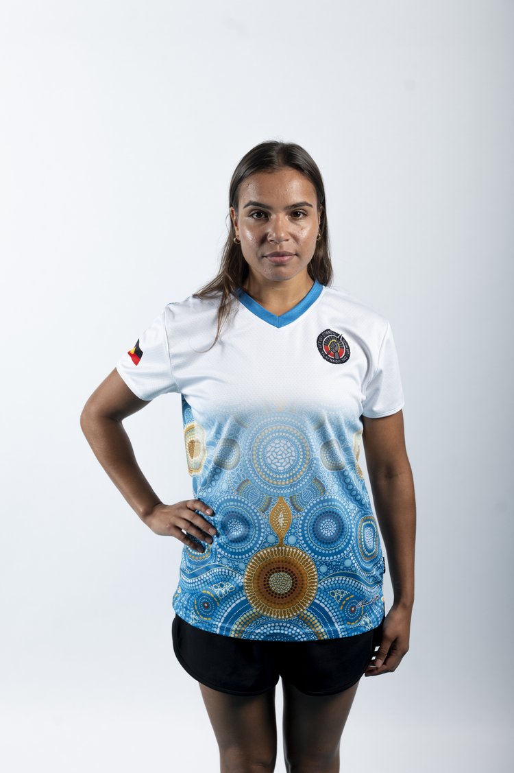 Iterlarentye Anwernekenhe Arratye Atnyenetyeke (Eastern Arrernte) Sport Shirt - WOMEN'S