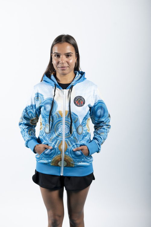 Iterlarentye Anwernekenhe Arratye Atnyenetyeke (Eastern Arrernte) - Full Zipper Hoodie - WOMEN'S