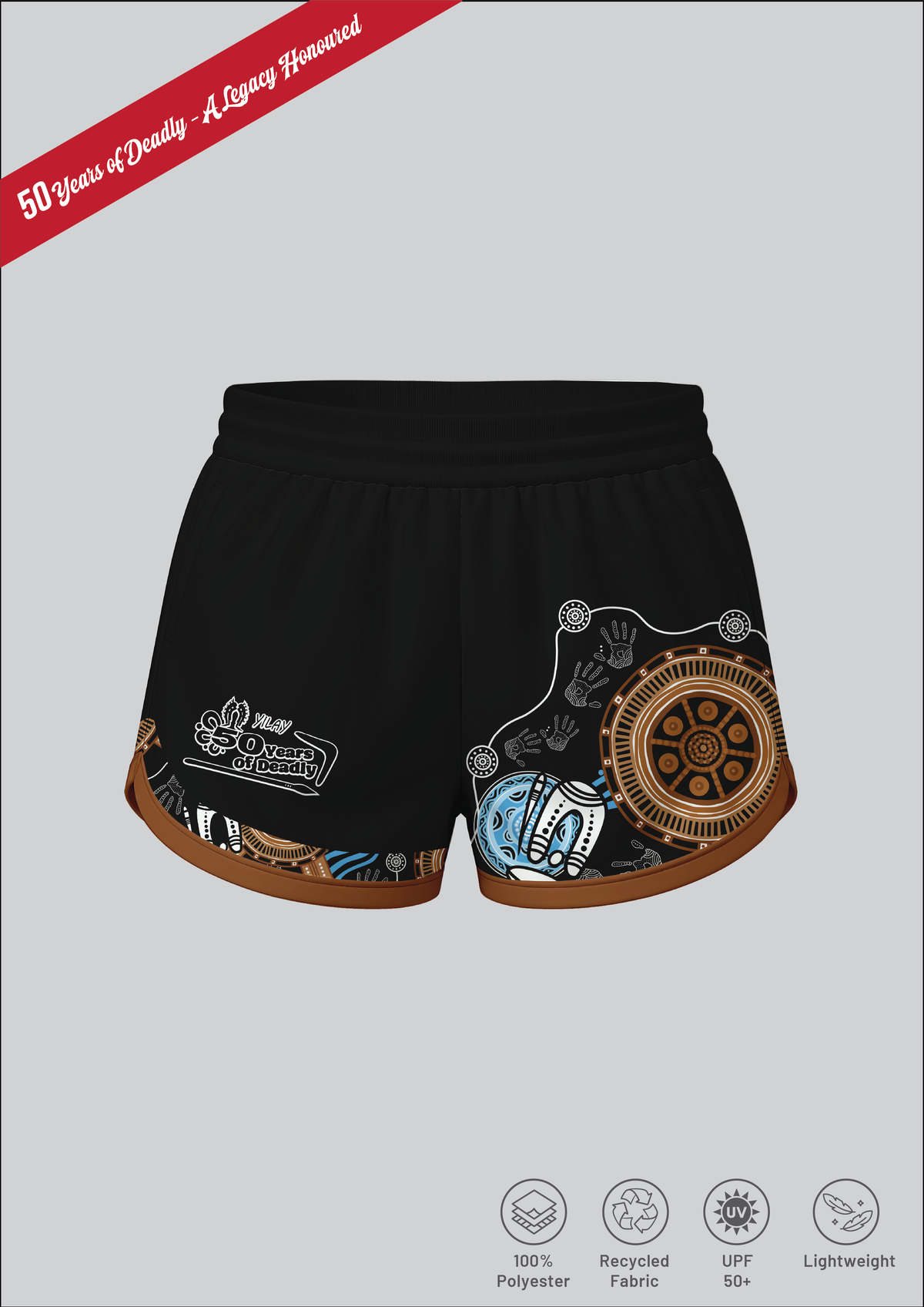50 Years of Deadly - Ladies Gym Short