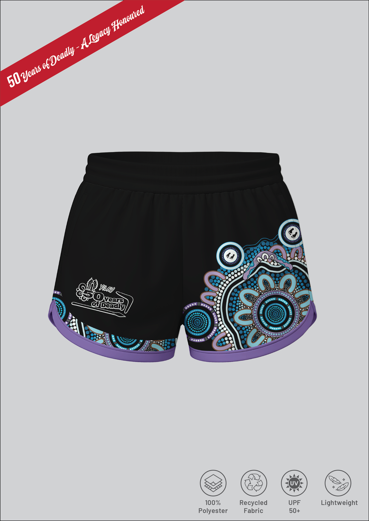 Standing Tall 50 Years - Ladies Gym Short